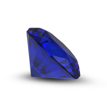 (Pack of 5) Round Simulated Blue Sapphire CZ